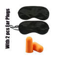 Travel Smart by Conair Eye Mask & Earplug Set, Black. 
