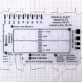 NCANRUI 2pc ECG 7 Step Ruler,ECG 7 Step Ruler for ECG/EKG Interpretation, ECG Reference Guide Ruler,EKG Calipers Measuring Tool.