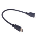 1Pc 15cm/30cm HDMI Male to Female Extension Cable HDMI Protector Extender Cord. 