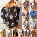 Womens Floral Chiffon Shawl Kimono Cardigan Top Beach Cover Up Blouse Vest Shirt.