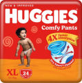 Huggies Comfy Pants Extra Large (XL) Size Baby Diaper Pants, 24 Piece, with 5 in 1 Comfort. 