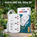 MAXLINE ML-904 SF 3250W Multiplug Power Strip With 3 Universal Socket, 3 USB-A & 3 USB-C Output Port. 