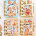 Cute Capybara Notebook Cartoon Animal Notepads Student Hand Ledger PP Coil Book For Girl Student Stationery Supplies. 