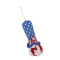 4th Of July Hanging Ornaments, Good Luck Blessings 4th Of July Patriotic Gnome for House.