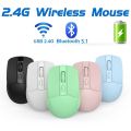 【Local shipped】Zskiller Wireless Mouse,Bluetooth Mouse 2.4GHz,Rechargeable UltraThin Silent Mouse for Computer PC phone ipad. 