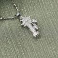 Fashion Luxury Charm Alloy Zircon A-Z Crown Alphabet Pendant Chain Necklace Punk HipHop Woman Man Initial Name Jewelry Gifts Hot.