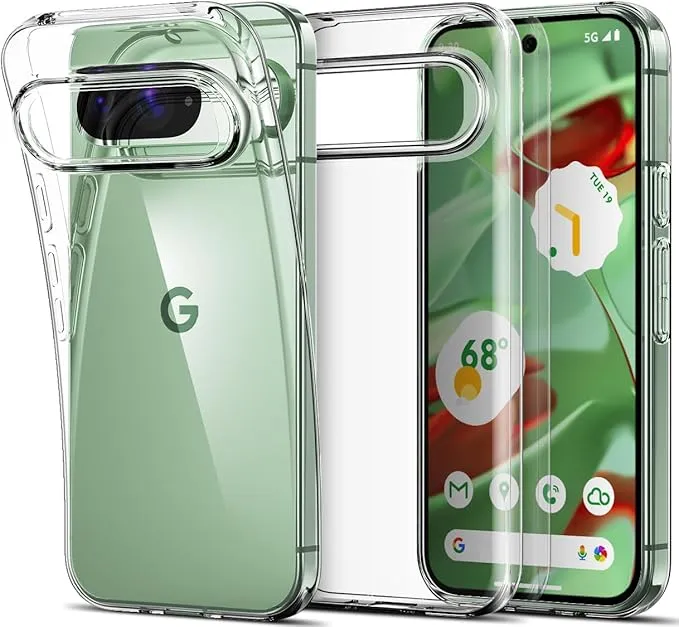 Google pixel 8 Pro Flexible Clear Transparent Soft Tpu Back Case Cover