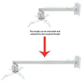 Universal Projector Mount Kit For Projectors - HITACHI EPSON OPTOMA SONY BENQ VIVITEK ACER ASUS Projector Wall / Ceiling Mount For Projector Stand. 