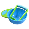 Baby Food Grading Bowl with Masher: Baby Grinding Bowl Set with Ear Sucker: Multi-colour Easy to Use in the Kitchen or Dining Room. 