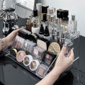 Transparent Display Stand Desktop Cosmetic Organizer Lipstick Perfume Eye Shadow Plate Display Holder Nail Polish Display Stand.