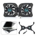 Rotatable USB Fan Cooling Pad 2 Fans Cooler Notebook Cooler Computer Laptop Stand USB Fan for 7-15 PC Laptop PC Computer.
