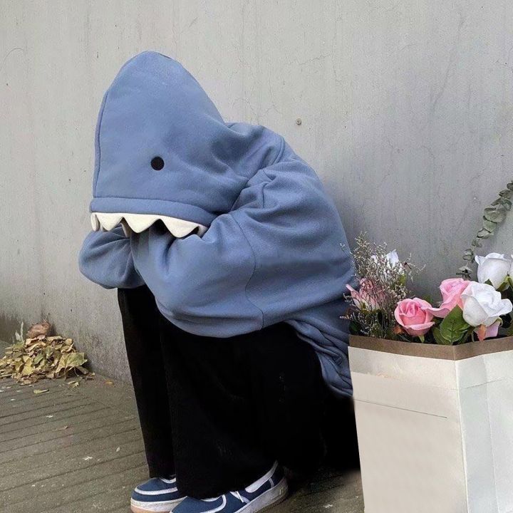 Sweatshirts%20For%20Women%20Shark%20Hoodie%20Long%20Sleeve%20Blue%20Kawaii%20Shark%20Shape%20Hooded%20Pullover%20Sweatshirts%20Graphic%20Sweatshirts%20Women%20KEEMEEUYZO%20-%20Image%205