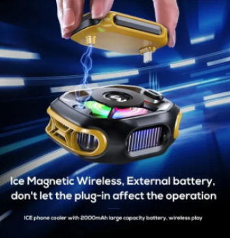 MEMO CX12 Mobile Phone Cool Heat Sink AI Semiconductor with Battery Digital Display Cooling Radiator for IOS Android PUBG Cooler