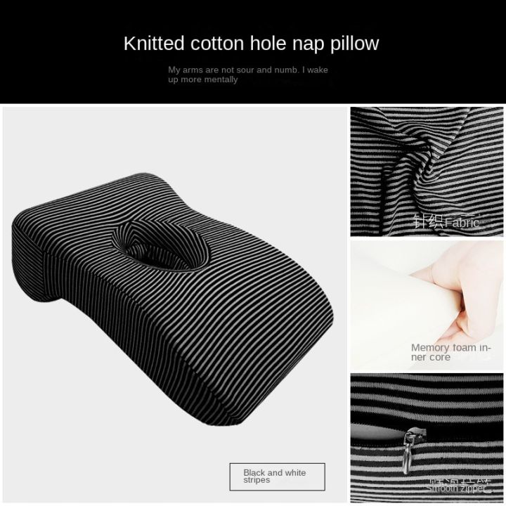 Nap%20Sleeping%20Face%20Pillow%20Foam%20Slow%20Rebound%20Desk%20with%20Hollow%20Design%20for%20Down%20Sleeper%20Back%20Support%20-%20Image%208
