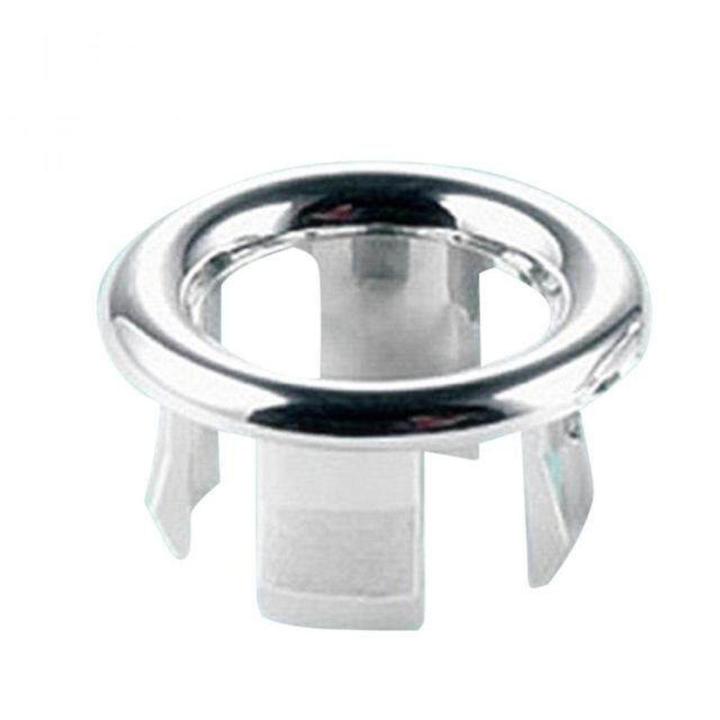 Sink Round Overflow Spare Cover Tidy Chrome Trim Bathroom Ceramic Basin Overflow Ring
