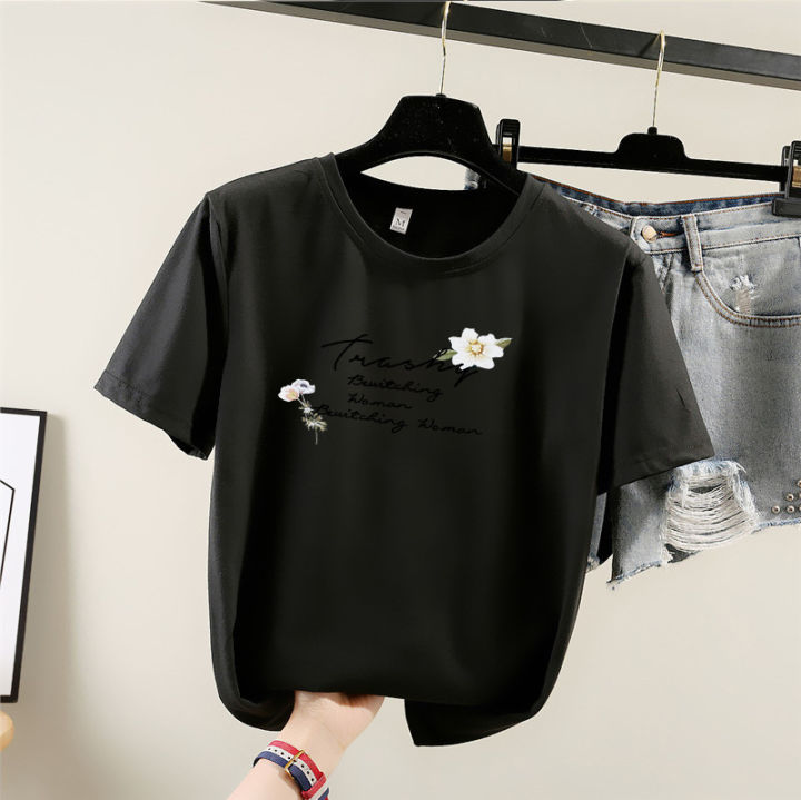Summer%20New%20Short%20Sleeve%20T%20T-shirt%20Women's%20Korean-Style%20plus%20Size%20Women's%20Clothing%20Student%20Casual%20Top%20-%20Image%206
