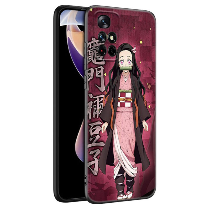 Anime%20Demon%20Slayer%20Kamado%20Nezuko%20Phone%20Case%20For%20Xiaomi%20Redmi%20Note%2011%2010%209%208%20T%20Pro%2010S%205G%209A%209C%209S%20Soft%20TPU%20Black%20Cover%20-%20Image%206