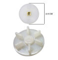 Six Teeth White Plastic Mixer Grinder Jar Coupler Suitable for All Jar Mixer Grinders. 