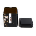 Tea Sealed Box Kitchen Storage Container Jar Tin Square Can Candy Iron Vintage Huiye.
