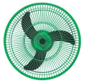 VISION 16" Ceiling Net Fan Green. 