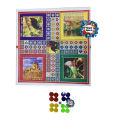 Ludo Board with Guti and Chhakka - Large Size for Fun Family Gaming Easy to Use and Maintain. 