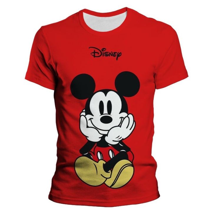 Disney%20Mickey%20Mouse%20Mickey%20Cartoon%203D%20Printing%20Harajuku%20Style%20Men's%20T-shirt%20Men's%20Oversized%20T-shirt%20Loose%20Ton%20Children's%20T-shirt%20-%20Image%206