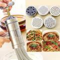Portable Stainless Steel Manual Noodles Press Machine Pasta Maker with 5 Noodle Mould Fruits Juicer Spaghetti Making Tools Household Presser.