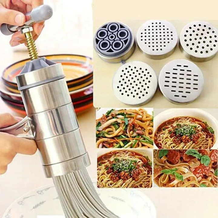 Portable%20Stainless%20Steel%20Manual%20Noodles%20Press%20Machine%20Pasta%20Maker%20with%205%20Noodle%20Mould%20Fruits%20Juicer%20Spaghetti%20Making%20Tools%20Household%20Presser%20-%20Image%202