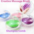 Handheld silicone hair shampoo massager comb brush hair scalp massage shampoo brush. 