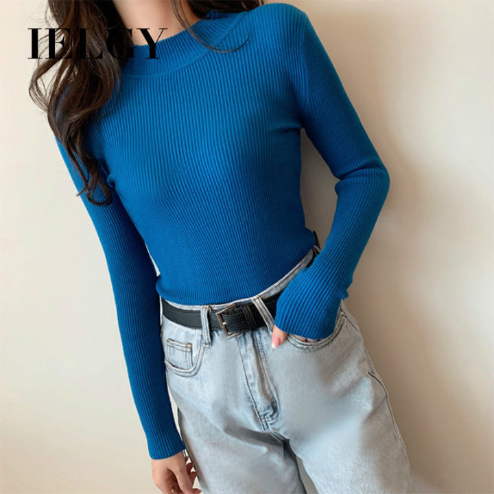 IELGY%20autumn%20half-high%20neck%20long-sleeved%20sweater%20women's%20inner%20wear%20bottoming%20shirt%20slim-fit%20half-high%20neck%20sweater%20women%20-%20Image%202