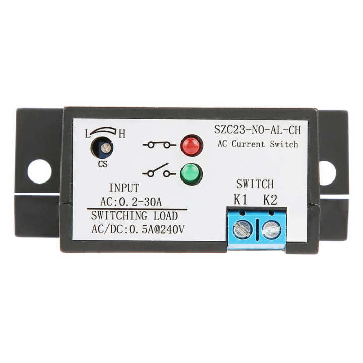 Adjustable Current Sensing Switch Normally Open 0.2-30A SZC23-NO-AL-CH