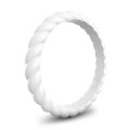 3mm Width Silicone Rings Hypoallergenic Crossfit Flexible Rubber Finger Ring for Women Wedding Rings (1pc). 