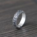 Thin Charm Daisy Flower Open Ring for Woman Daily Jewelry Relief Flower Design Female Bohemia Simple Ring.