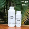 3: 1 - 50 gram Crystal Clear Epoxy Resin with Hardener. 