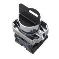 22mm Latching 2 NO 3-Position Rotary Selector Select Switch ZB2-BE101C Black.