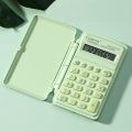 8 Digits Mini Flip Calculator Lightweight Smart Stay Mini Scientific Calculator Candy Color Small Learning Tools. 
