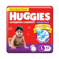 Huggies Complete Comfort  5 in 1  Wonder Pants Baby Diaper L (9-14 Kg)- 42 Piece. 