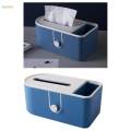 2x Multifunction Tissue Box Rectangular Facial Tissue Holder Storage Box. 