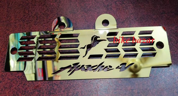 Motorcycle%20Apache%204V%20radiator%20Metal%20guard%20cover%20golden%20colour%20-%20Image%202