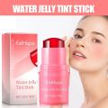 Water Jelly Tint Stick Lip Cheek Blush Stain Rotatable Colors Stick 4 Powder Blusher Easy Rouge Coloring Moisturizing Pen. 