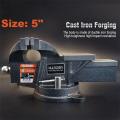 Harden 4" Heavy Duty Universal Vice Swivel With Anvil, Vertex Rotating Table Bench Vice 600609. 