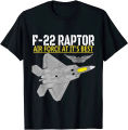 The F-22 Raptor. Air Force Aviation At Its Best. Men T-Shirt Short Sleeve Casual Cotton O-Neck Summer Tees. 
