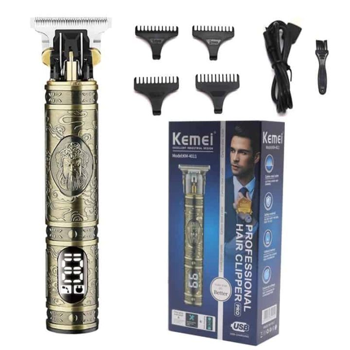 Kemei KM-4011 Rechargeable Metal Body Trimmer