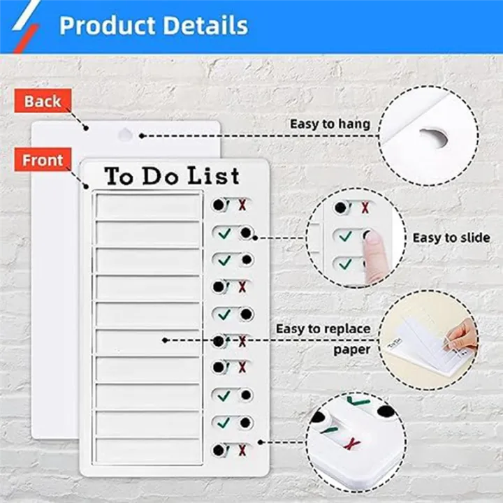 Chore%20Chart%20Check%20List%20Task%20Board%20Set%20with%20Slider%20Daily%20to%20Do%20List%20Board%20Reminder%20Board%20Set%20Kit%20Detachable%20Reusable%20Chores%20Chart%20-%20Image%204