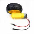 Dual Shaft motor and Wheels Smart Car Robot Gear Motor for arduino, 1 piece of each.