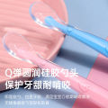 Full Silicone baby soft head spoon spoon children to eat spoon supplementary food bowl spoon -1pcs.
