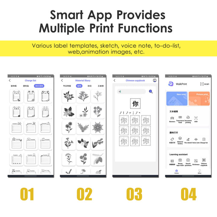 HXSJ%20Mini%20Portable%20%20Thermal%20Printer%2057mm%20Direct%20Thermal%20Printer%20200%20dpi%20Photo%20Note%20Ticket%20Barcode%20Label%20Printer%20Compatible%20with%20Android%20iOS%20and%2057mm*30mm%20Thermal%20Paper%201%20Roll%20Printer%20Paper%20for%20Any%20Direct%20Thermal%20Printer%20-%20Image%203