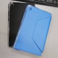 Huawei MatePad T8 - 8.0" Silk Texture Horizontal Flip Leather Case with 3-folding Holder Cover.