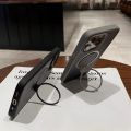 HOCE 360°Rotation Stand Magnetic Phone Cases For iPhone 12 13 14 15 Pro Max 14 15 Plus MagSafe Case With Folding Ring Holder Stand Shockproof Bumper Frosted Transparent Hard Back Cover. 