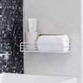 Toilet Storage Rack Bathroom Shelf No-Drill Shelf Shower Wall Mounted Shelf Bracket Bathroom Accessory Organizer Shampoo-Best Gadgets. 